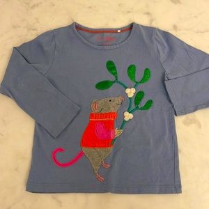 Mini Boden Pretty Appliqué Tee Shirt
